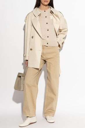 Burberry Fitzrovia Trench Coat, Womens, Cream