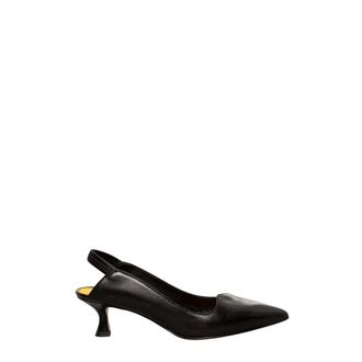Mara Bini Slingback Sandal - Dames - Schoenen - Zwart - Maat: 39 EU Leer