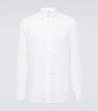 Etro Logo linen shirt