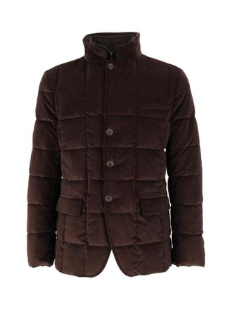 Fay Quilted Down Stand-Up Collar Jacket