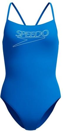 Speedo Endurance+ Logo Thin Strap One Piece Badeanzug f&uuml;r Damen | blau