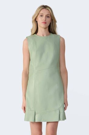 FURNIQ Selene Leather Dress in Light Green at Nordstrom, Size X-Large