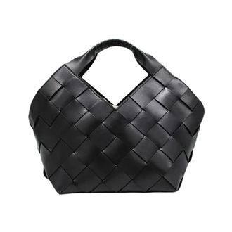 Dragon Diffusion Tassen, Dames, Zwart, ONE Size, Leer, Gevlochten Shopper Tas