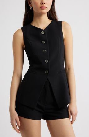 Open Edit The Icon Vest in Black at Nordstrom, Size Xx-Small