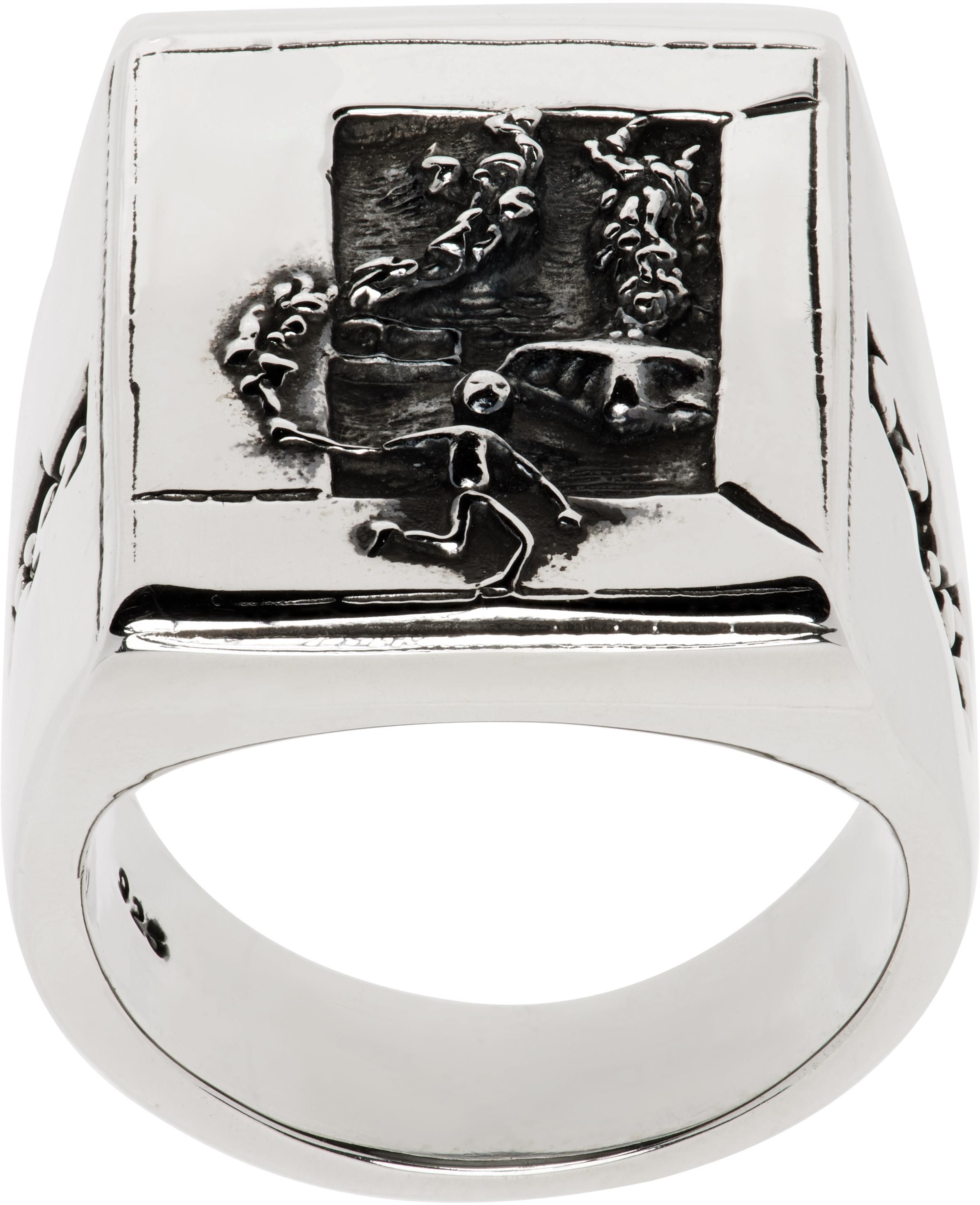Enfants Riches Deprimes クロス シルバー リング 関税送料無料 Silver Enfants Riches Deprimes Jewelry: Shop up to −23