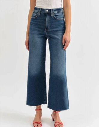 Daze Pleaser High Rise Wide Ankle Jeans In Uptown
