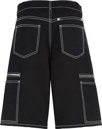 Givenchy Mens Cotton Bermuda Shorts Black Polyester