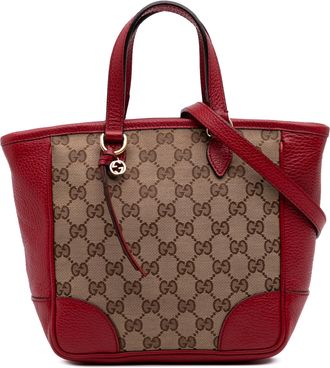 Gucci Pre-owned Womens Nice Tote Bag Monogram - Tan Textile - One Size