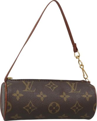 Louis Vuitton Papillon Pochette Monogram Canvas Brown Canvas Bag (Pre-Owned)