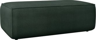 Vente-Unique Puf de pana verde pino AMELIA