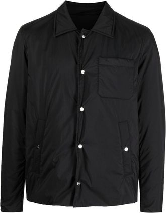 Herno chantilly buttoned jacket - men - Polyamide/Polyamide/Polyester/Polyurethane/Polyurethane - 56 - Black