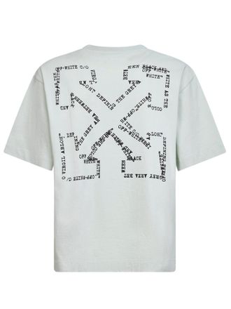Off-white Mens T-Shirt Type Arrow Mint Cotton Green T-Shirts And Polos
