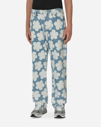 Kenzo Hana Dots Loose Fit Jeans Blue