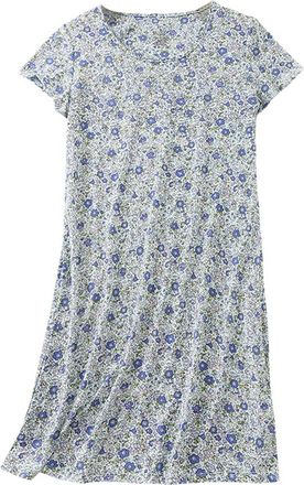 Generic Nightshirts For Women Plus Size Cotton Nighties For Older Ladies Short Sleeve Sleepwear Sets Nightdresses & Nightshirts Ladies Night Shirts Nightwear 