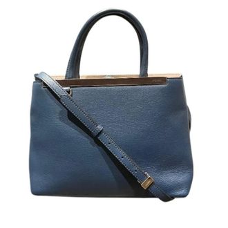 Fendi Pre-owned Handbags, female, Blue, Size: ONE SIZE Pre-owned Petite 2Jours Leather Handbag