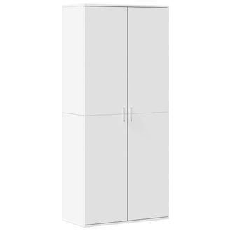 Berkfield Home Shoe Cabinet White 80x39x178 cm Engineered Wood | Size: 80 x 39 x 178 cm
