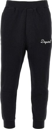 Dsquared2 Cotton sweatpants with logo embroidery Man XL