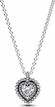 Pandora Sparkling Heart Halo Pendant Necklace