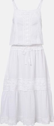Anna Kosturova Manor crochet cotton midi dress