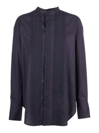 Forte_Forte Les Fleurs Poplin Cotton Casual Shirt