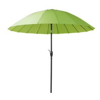 Brigros Parasol verde con m&aacute;stil central
