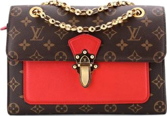 Louis Vuitton Victoire Handbag Monogram Canvas and Leather shoulder bag - Bruin
