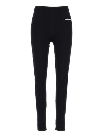 Jil Sander Womens Logo Print Leggings