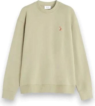 Maison Kitsun&eacute; Hoodies & sweatvesten, Heren, Beige, M, Felpa