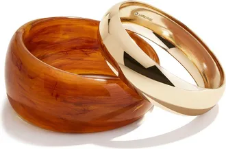 BaubleBar Phoebe Set of 2 Bangles in Brown at Nordstrom