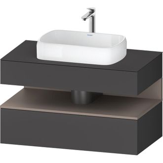 Duravit Duravit - Qatego Consola Mueble Bajo Lavabo, 1 Extra&iacute;ble, 1 Caj&oacute;n
