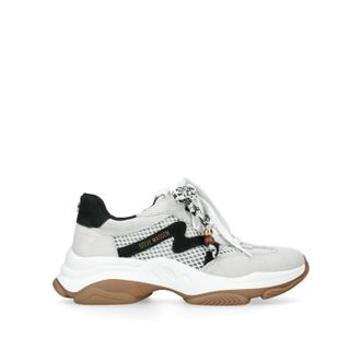 Steve Madden Womens Suede Maxfield Cream Sneakers - Size UK 5