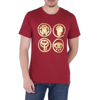 Roberto Cavalli Mens Lucky Symbol Embroidered T-shirt, Size X-Small
