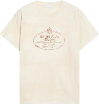 Prada Mujer, Camisetas, Beige, Talla: S