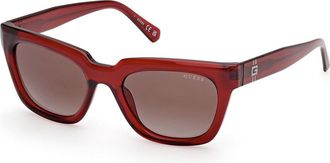 Guess GU00206 66F Mens Sunglasses Red Size 53