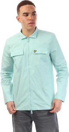Lyle & Scott Lyle And Scott Mens Cotton Overshirt - Blue - Size: 40/Regular