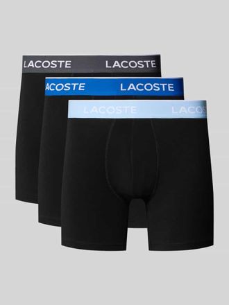 Lacoste Trunk aus Baumwoll-Mix im 3er-Pack in Black, Gr&ouml;&szlig;e XXL