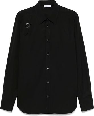 Alexander McQueen Camicia con fibbia - Nero