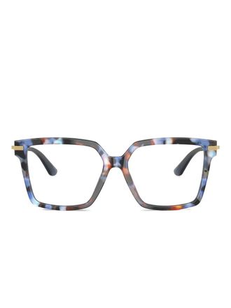 Dolce & Gabbana Eyewear DG3397 bril met schildpadschild-design - Blauw