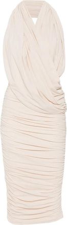 Amazu&igrave;n Manoon Ruched Halterneck Midi Dress