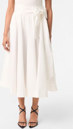 Trina Turk Amano Bow-Tie Midi Skirt
