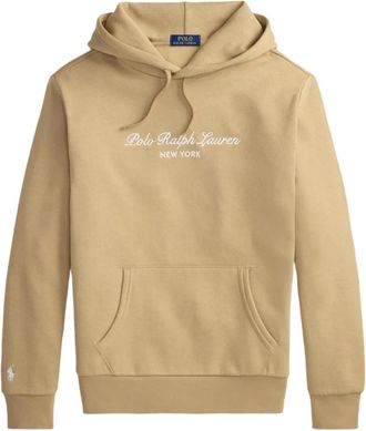 Ralph Lauren Hooded Sweatshirt - Heren - Hoodies - Beige - S - Katoen - Hoodies & sweatvesten