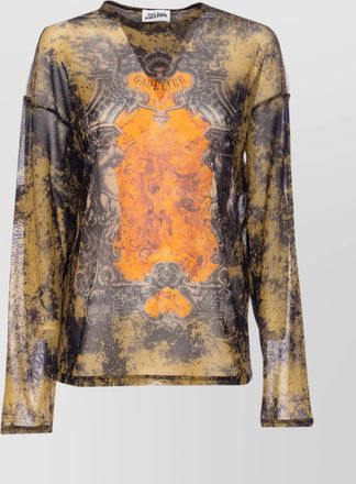 Jean Paul Gaultier medaillon graphic print crewneck knitwear