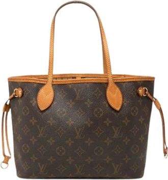 Louis Vuitton Pre-owned Monogram Neverfull PM Tote Bag - Dames - Vintage Shopper - Bruin - ONE Size - Leer - Vintage
