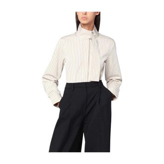 Patou Dames, Blouses & Shirts, Beige, Maat: 2XS