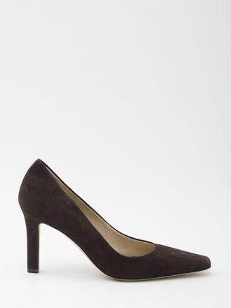 The Row Womens Pumps Carla 80 In Suede - Dark Brown Leather - Size EU 38