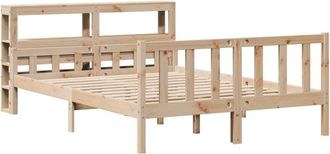 vidaXL Vidaxl - Estructura De Cama Sin Colch&oacute;n Madera Maciza De Pino 120x190 Cm