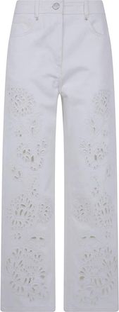 Farm Rio Richelieu Broek - Dames - Loose Fit Jeans - Wit - W28 - Katoen - Jeans