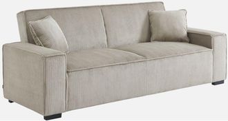 Sweeek Sweeek - Divano letto a 3 posti in velluto a coste