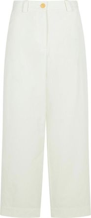 Khaite Gari White Cotton Pants