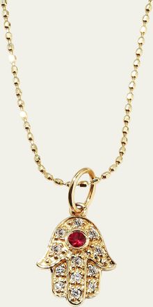 Sydney Evan 14k Gold Diamond Hamsa Pendant Necklace